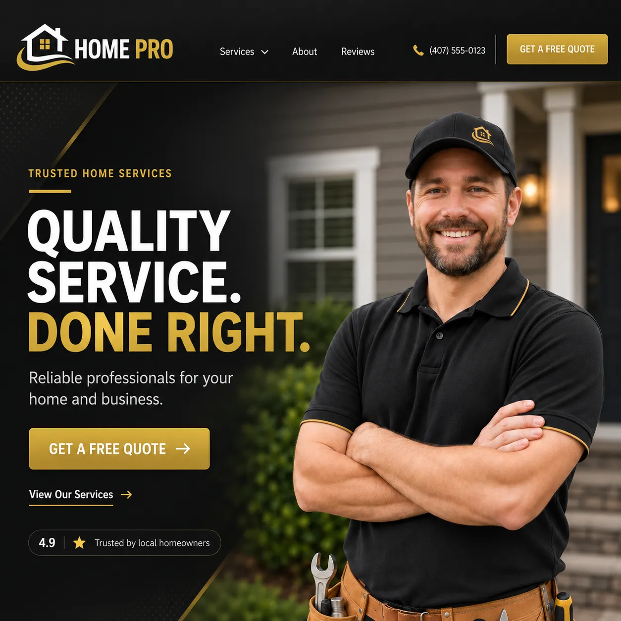 Captura de pantalla de Home Pro tras el programa SiteRefresh
